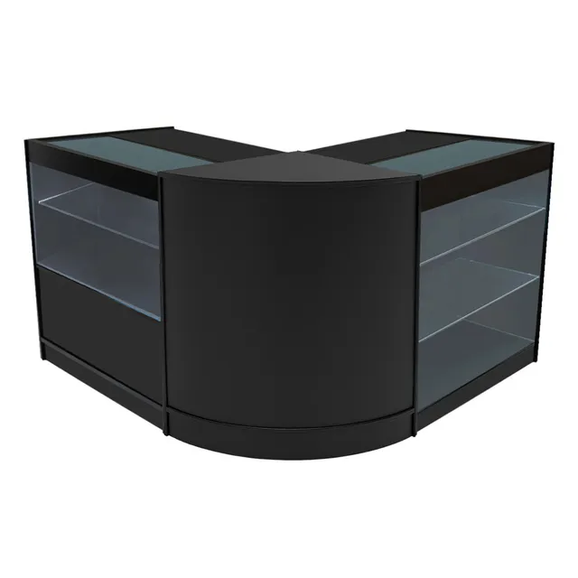 Q-Rax Hera K900+C900+CM60 Bancone Negozio Nero LED Vetro