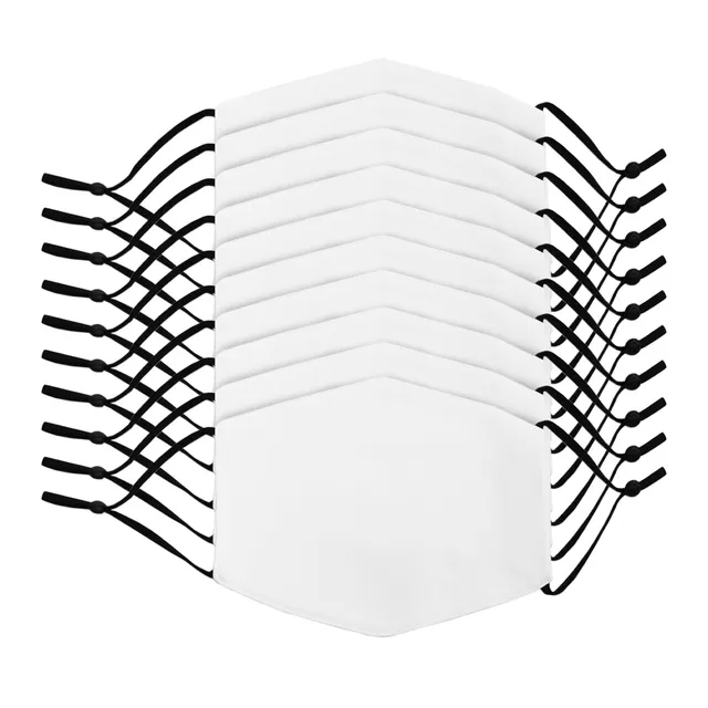 Q-Rax Mascherine Sublimazione Bianche Bambino 10 Pezzi 12x10cm