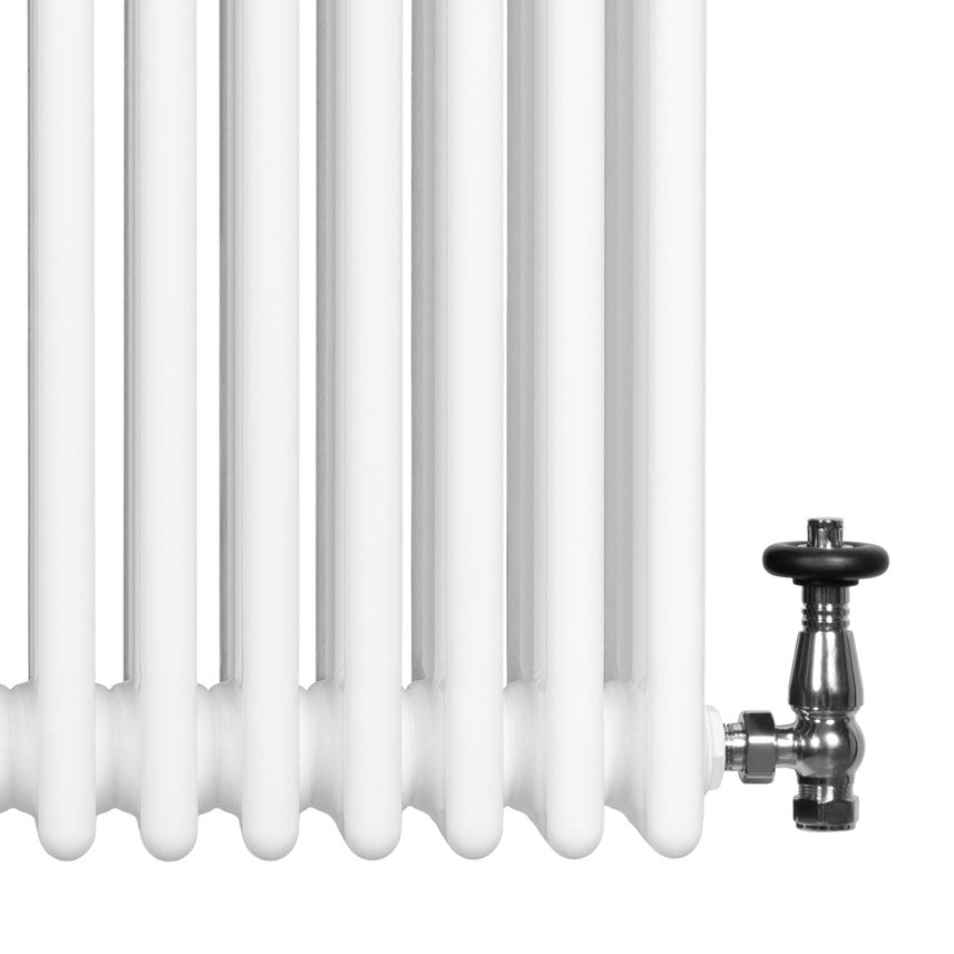 Q-Rax Radiatore 4 Colonne Bianco 600x1190 mm con Valvole