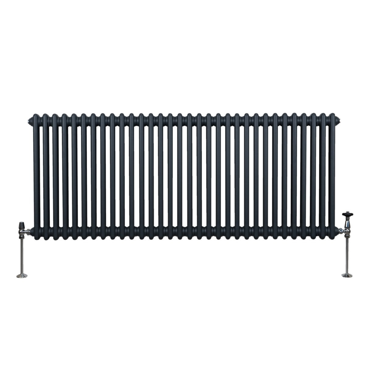 Q-Rax Radiatore 2 Colonne 600x1462 Termosifone Antracite Acciaio