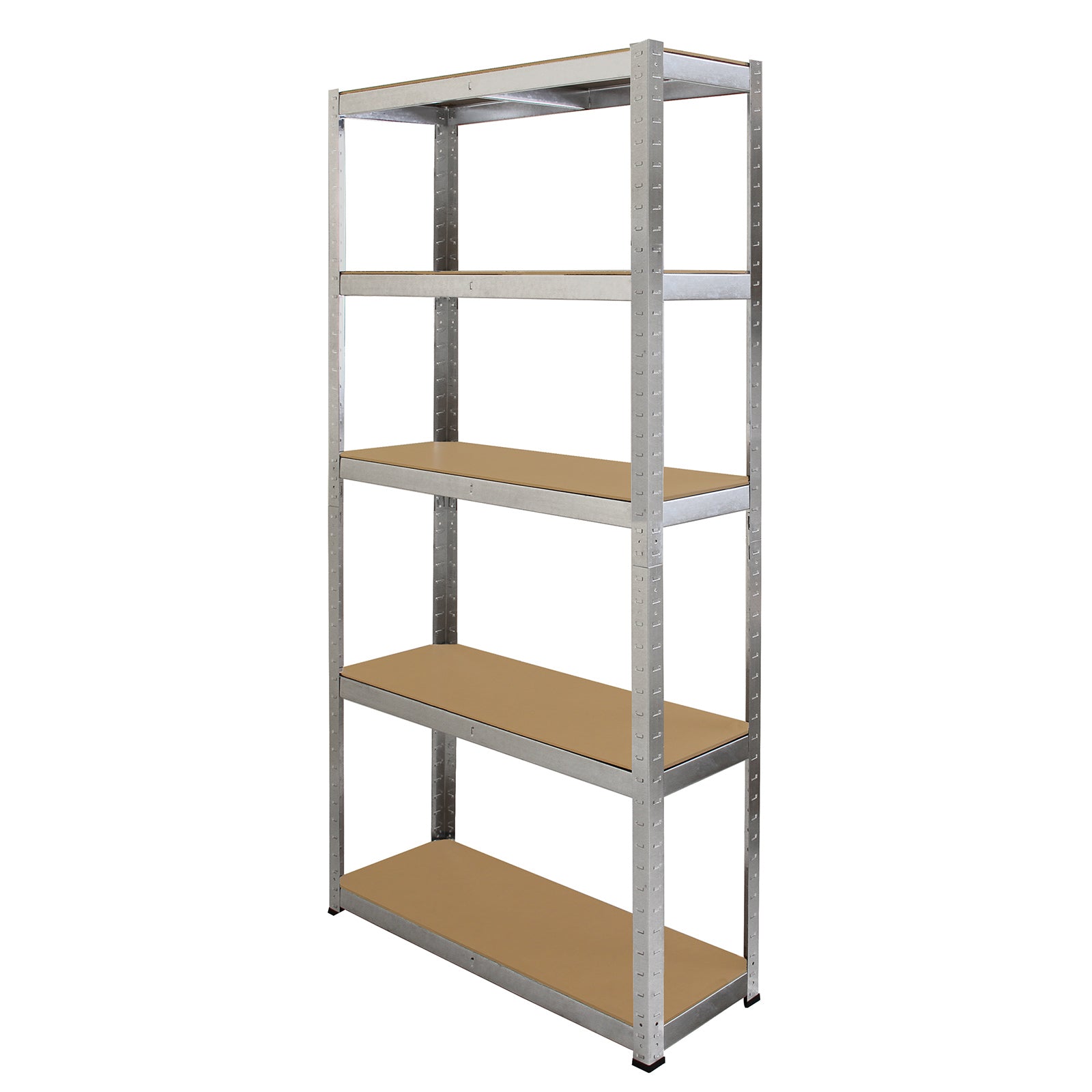 Q-Rax Galwix 90cm scaffale acciaio zincato grigio 2 pezzi