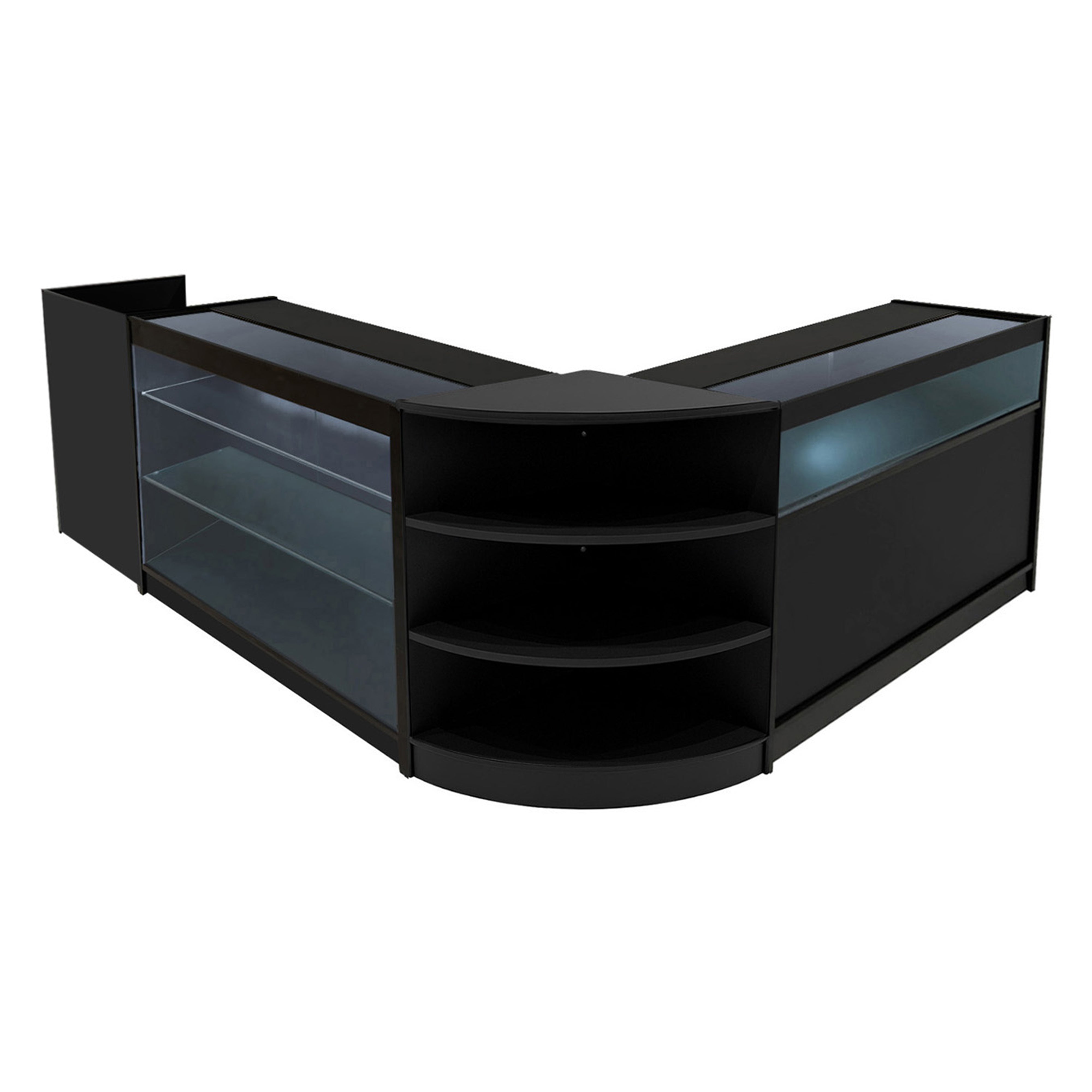 Q-Rax Banconi da Negozio Set Hyperion LED K1200 B1200 Nero