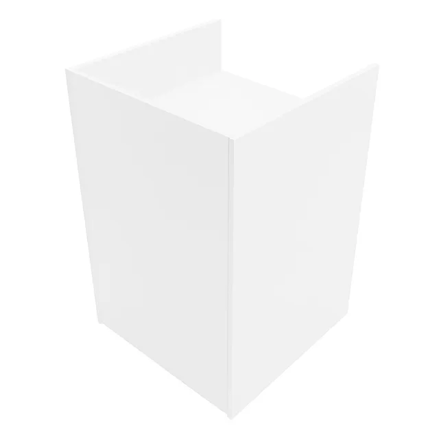 Q-Rax Banconi da Negozio TB60 Bancone Cassa Bianco 60 cm