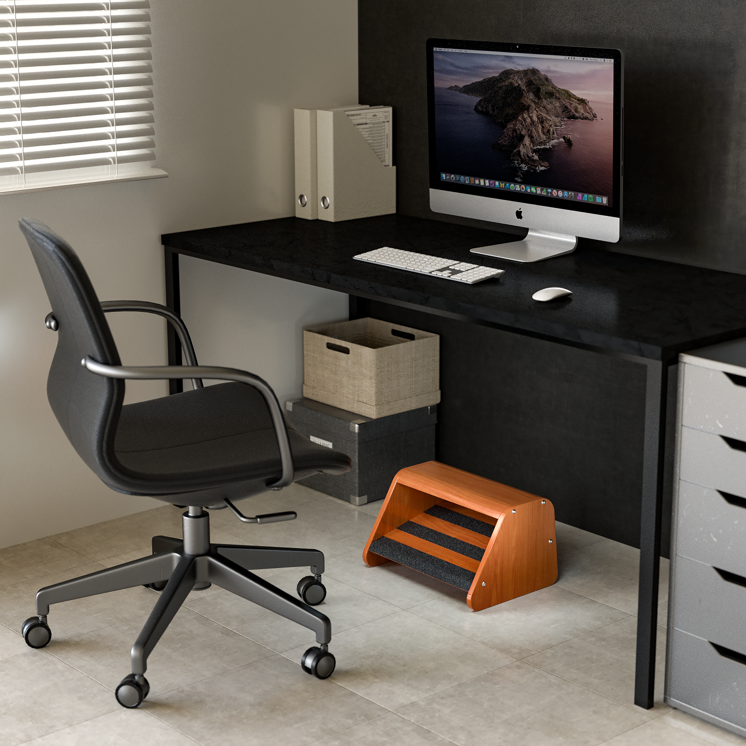Jackcube Design Living Room Poggiapiedi Legno Doppio