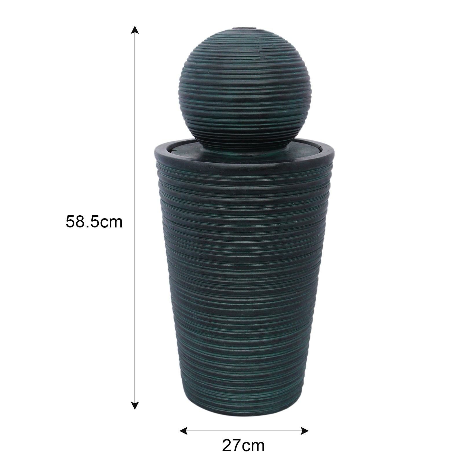 Q-Rax Accessori per la casa Fontana Solare a Sfera da Giardino