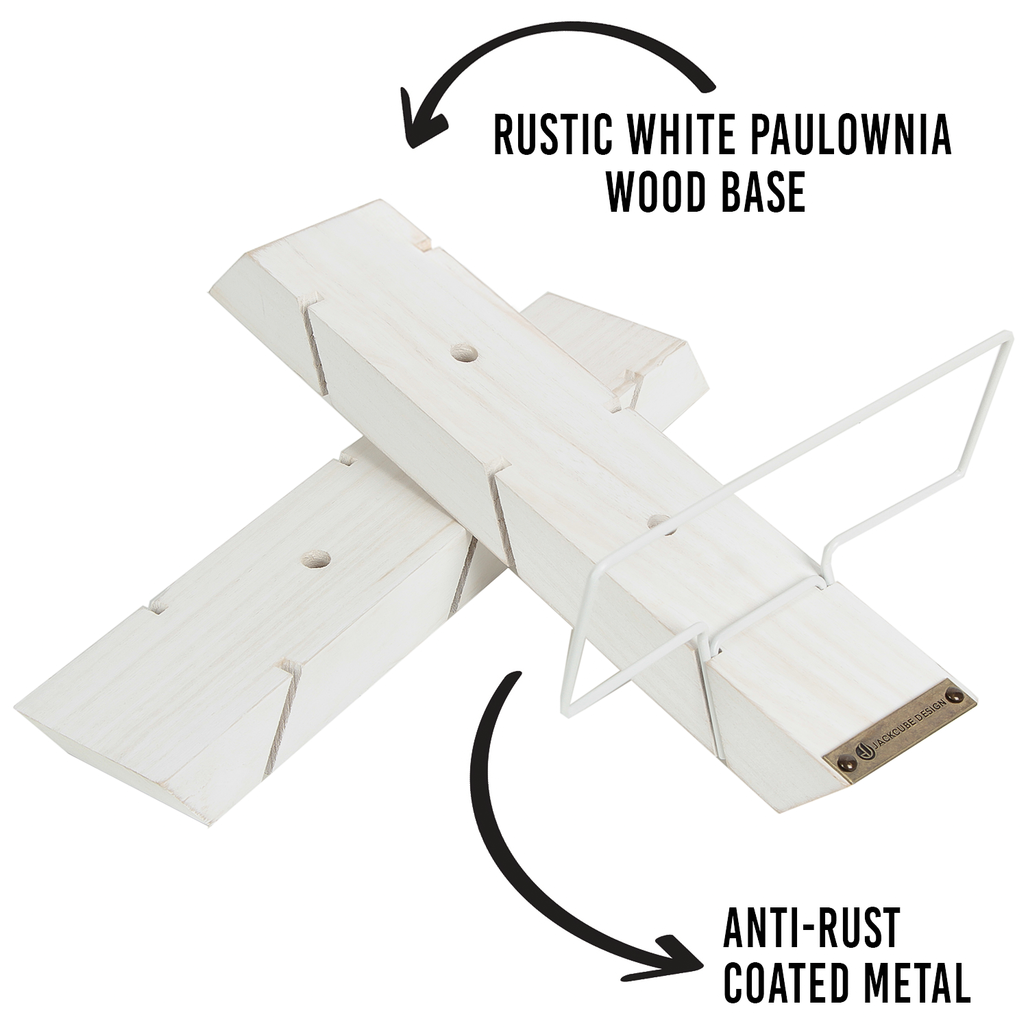 Jackcube Design Kitchen Portavino Parete Bianco 9 Bottiglie 3 Moduli