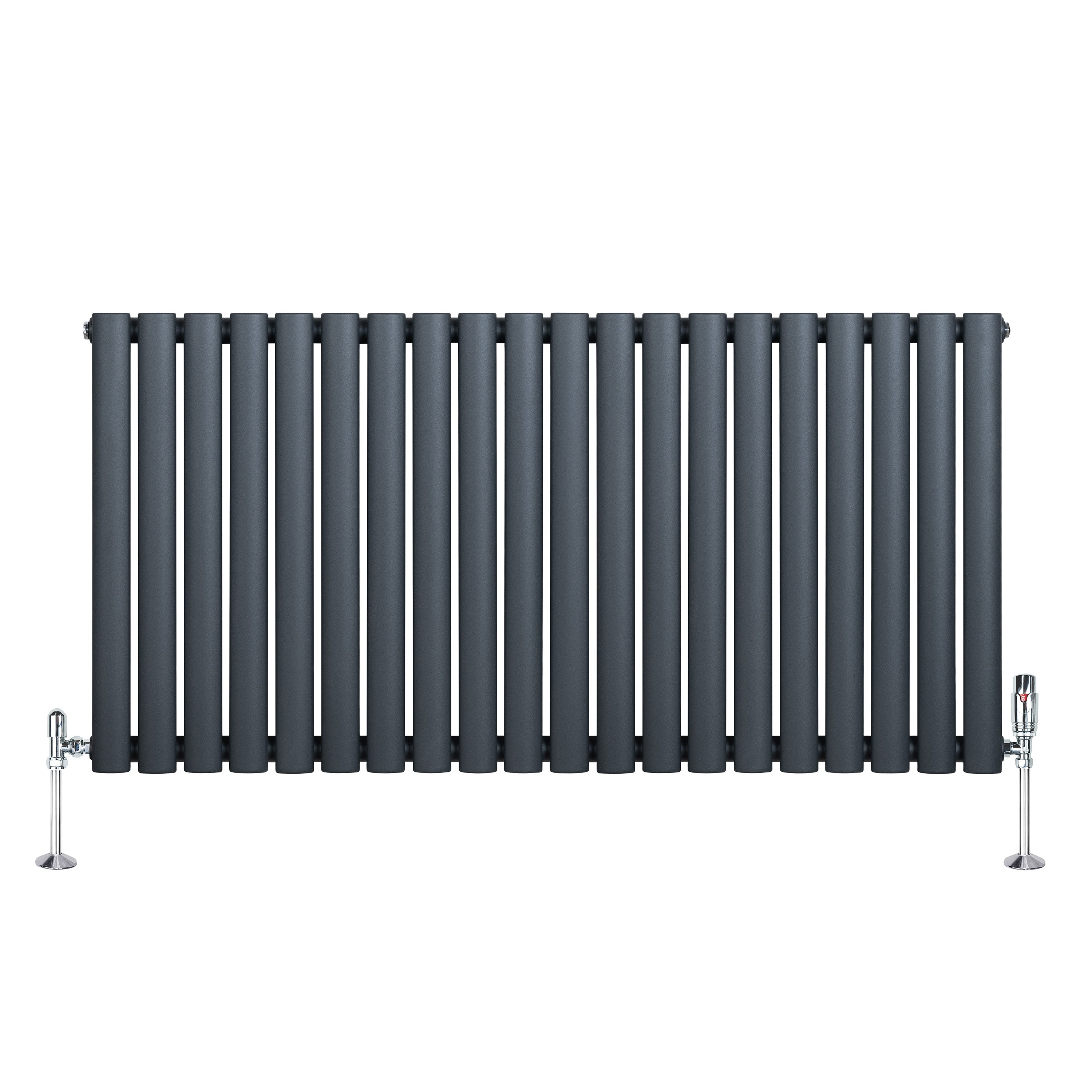 Q-Rax Radiatore Ovale Colonna Antracite 600x1200mm