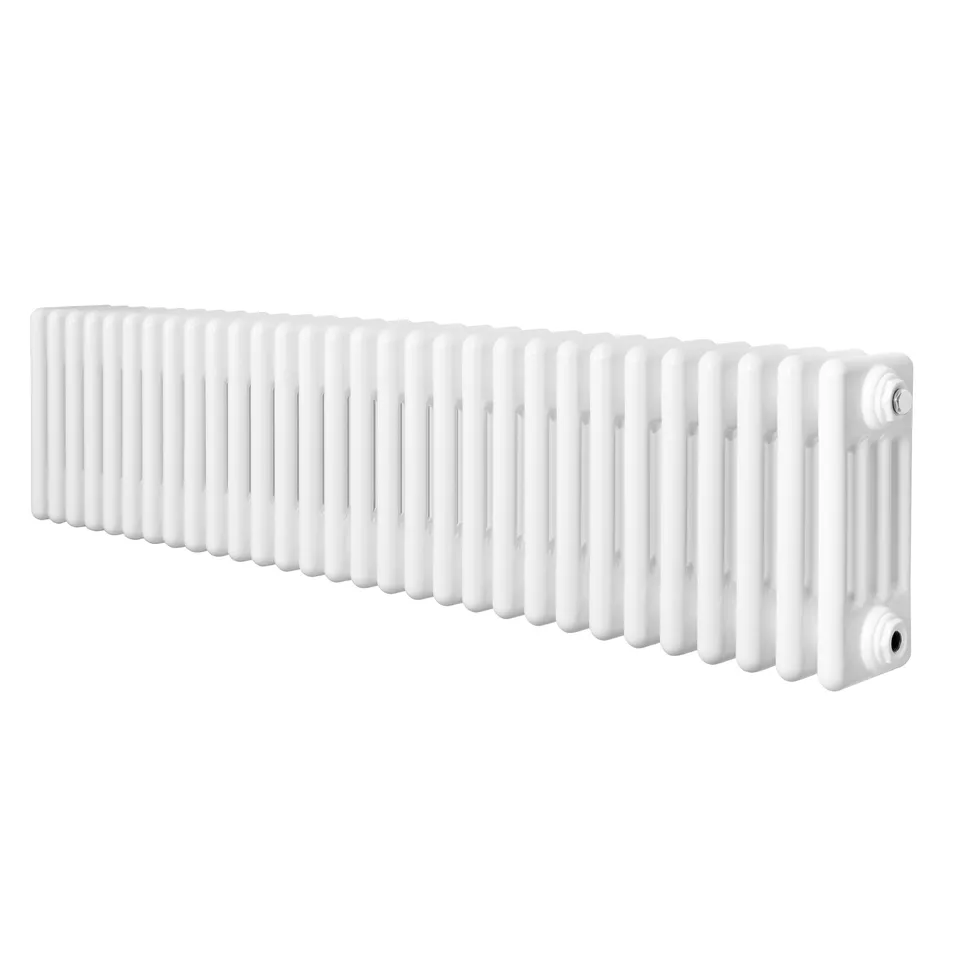 Q-Rax Radiatore Tradizionale 4 Colonne 300x1370 Bianco Acciaio