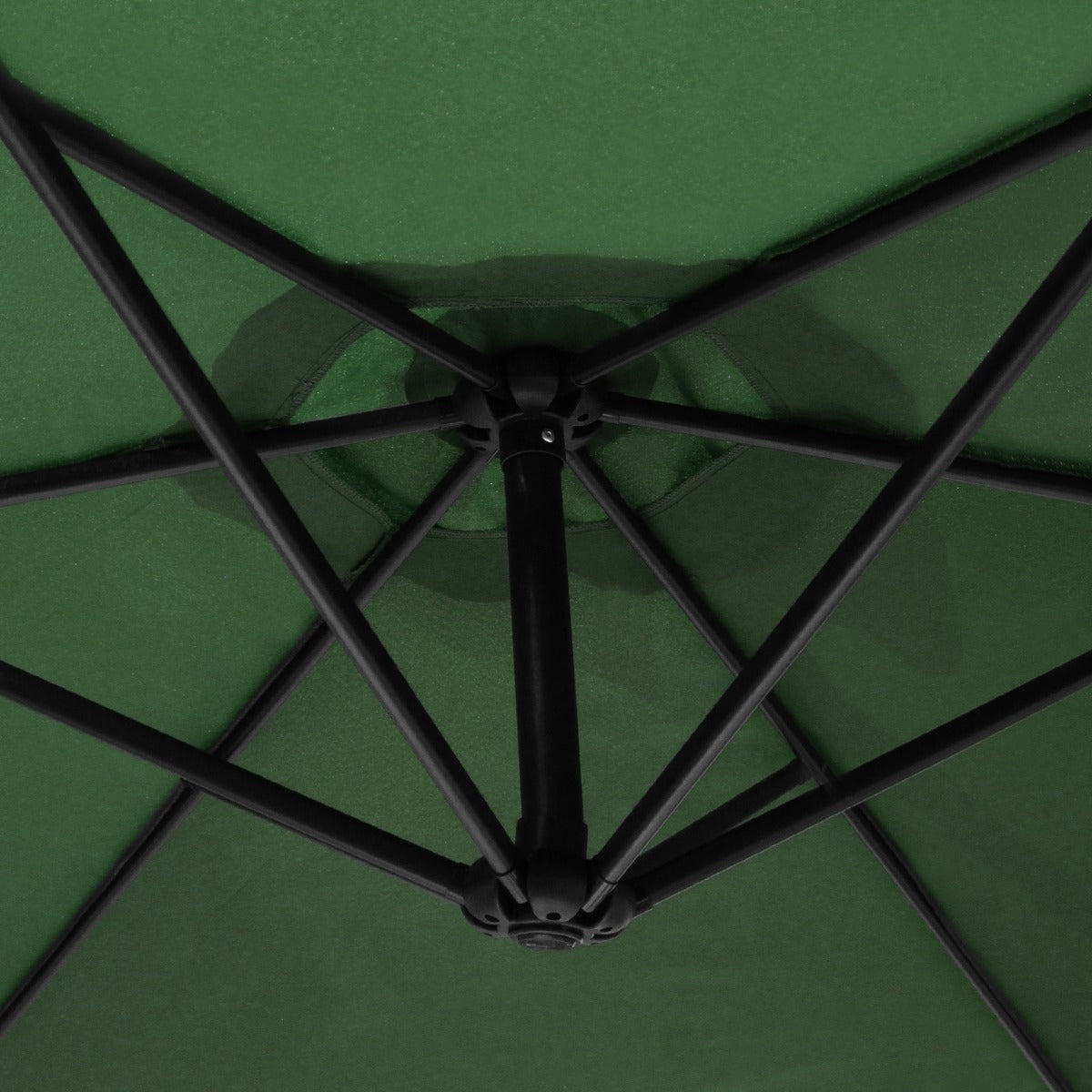 Q-Rax Mobili da Esterno Ombrellone 3m LED Verde Base Tonda