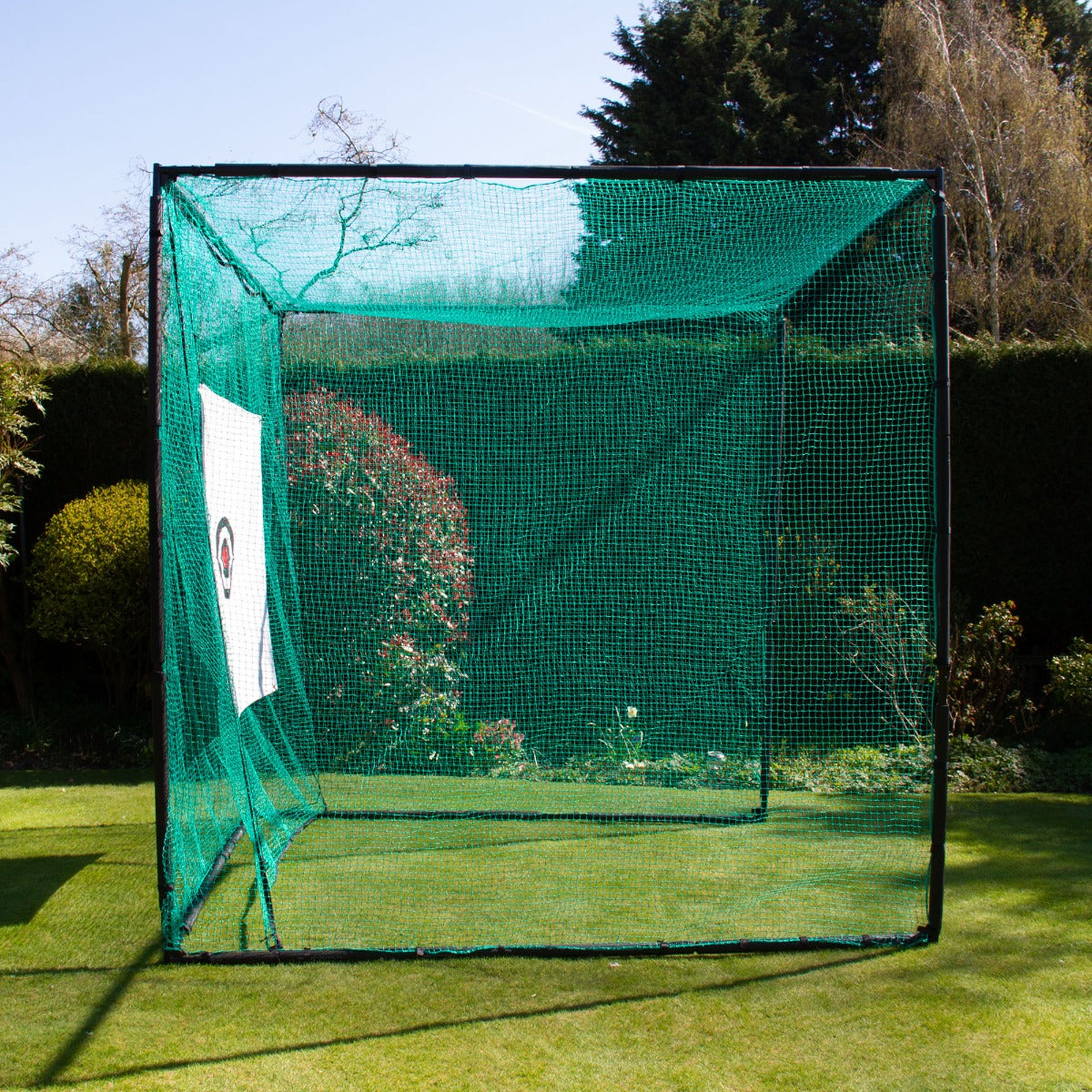 Q-Rax Rete Golf Allenamento Gabbia 3x3m Tappeto 80cm