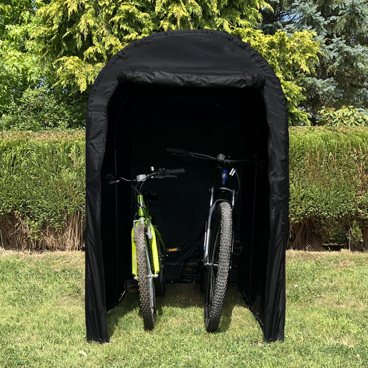 Q-Rax Standard tenda bici box esterno nero impermeabile