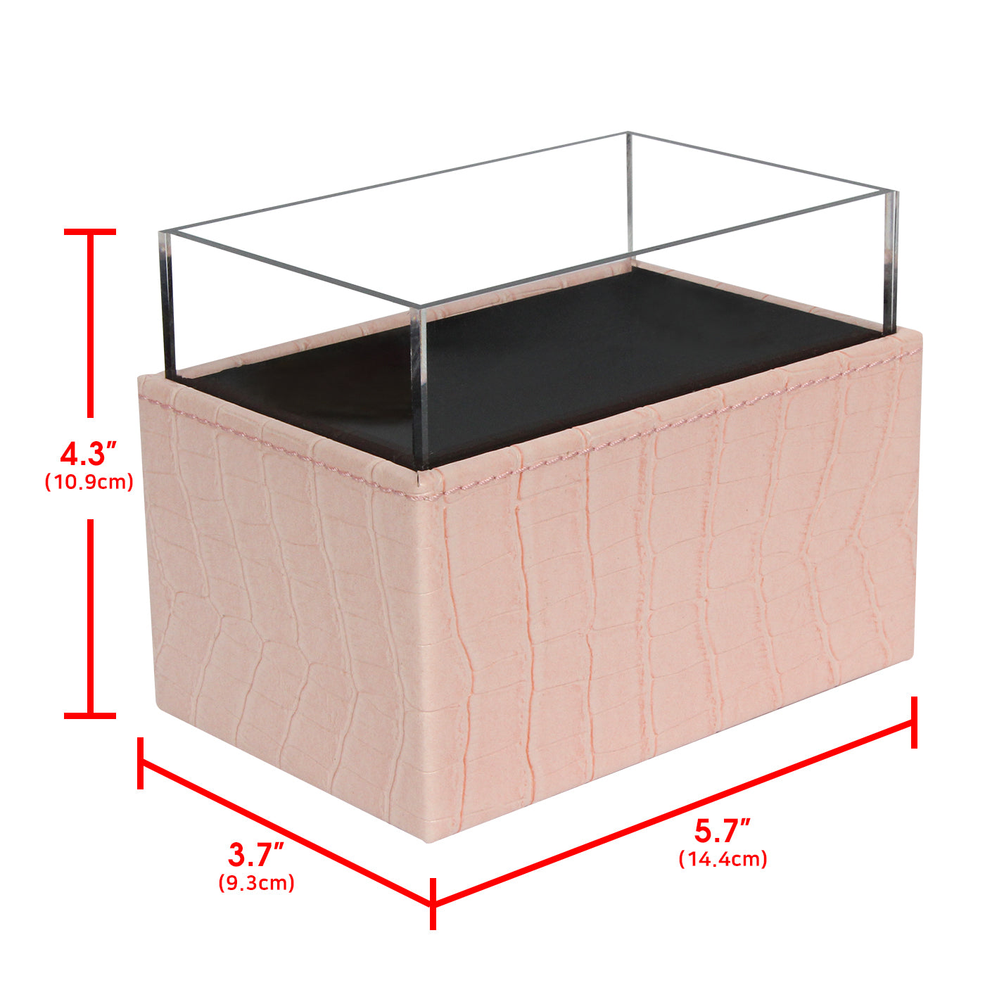 Jackcube Design Porta Pennelli Trucco Rosa con Perle Pelle Sintetica