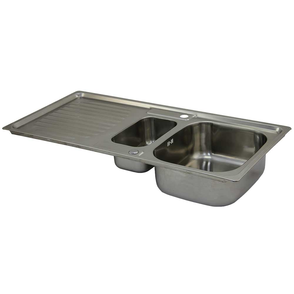 Q-Rax Lavello Cucina Acciaio Inox 1050x500 reversibile