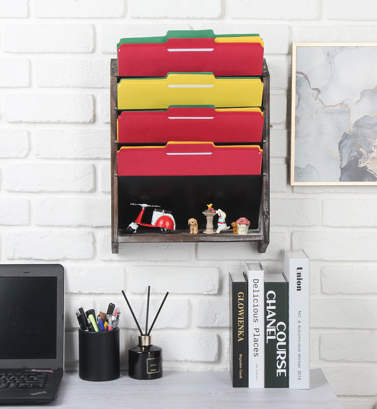 Jackcube Design Home Office portadocumenti parete 5 scomparti