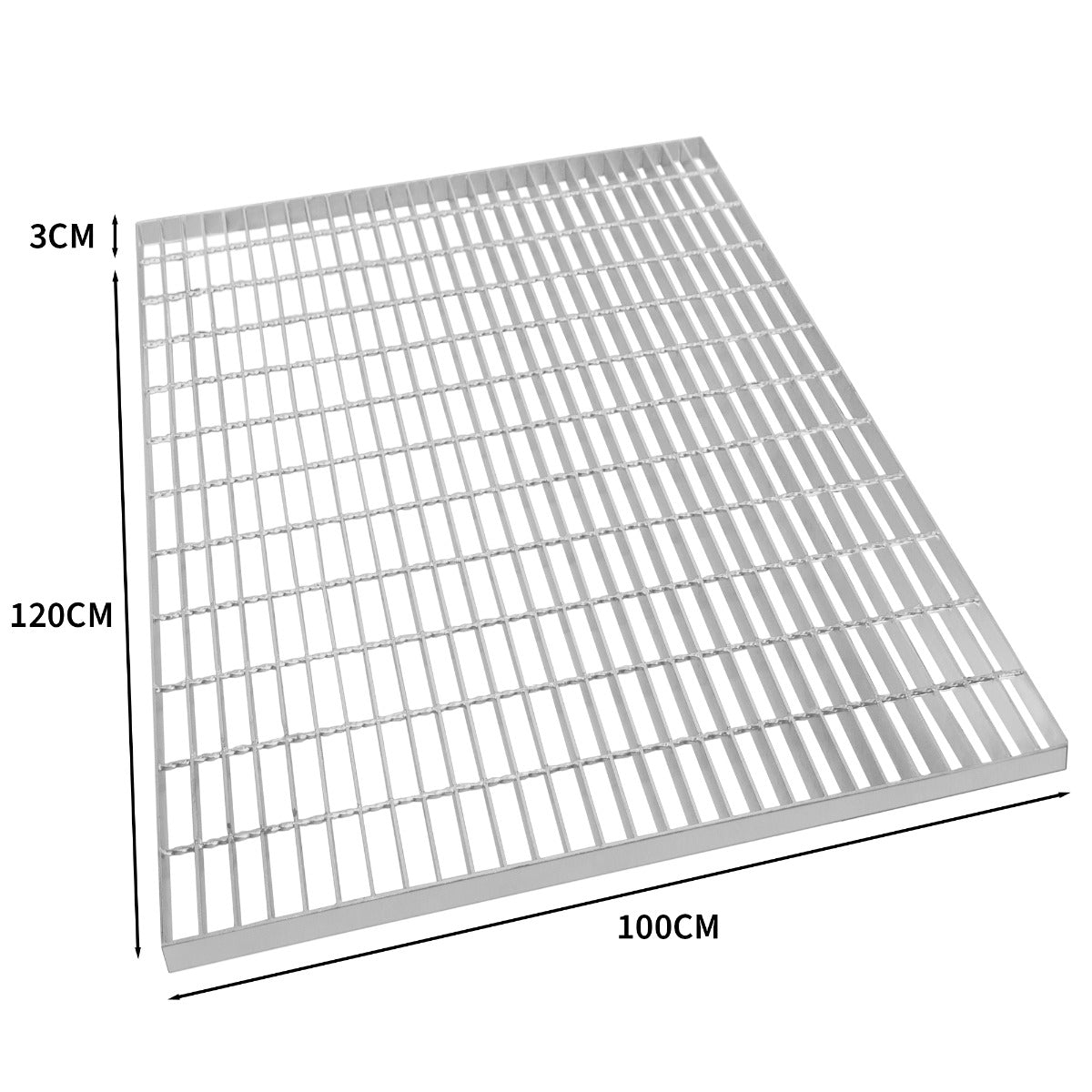 Q-Rax Piastrelle Ventilate Griglia Zincata 1200x1000 mm 4 mm