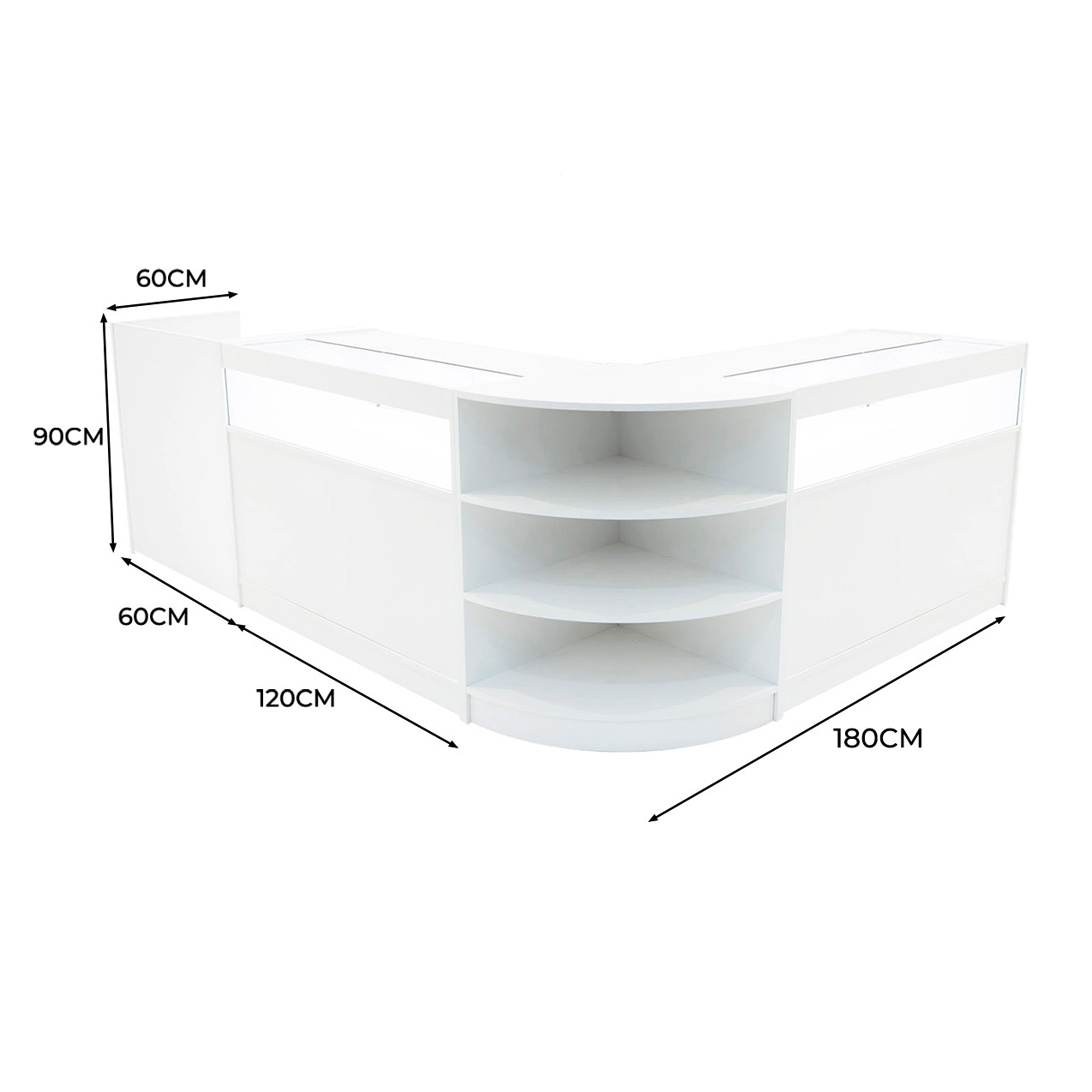 Q-Rax Sagittarius LM60 TB60 2xB1200 Banconi Bianco LED