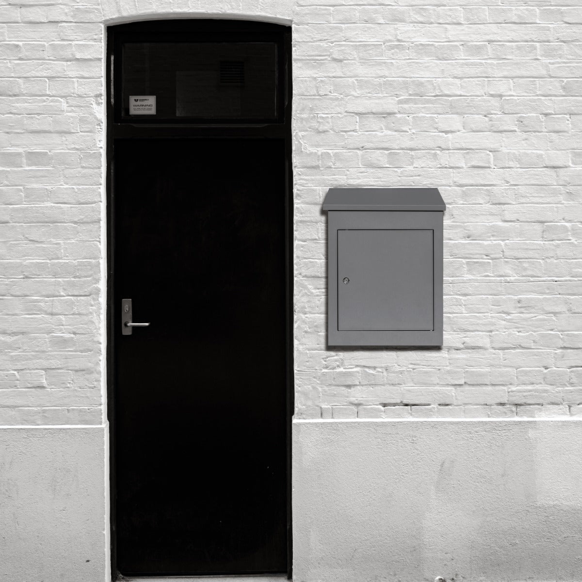 Q-Rax Accessori Casa Cassetta Postale Pacchi Antifurto Grigia