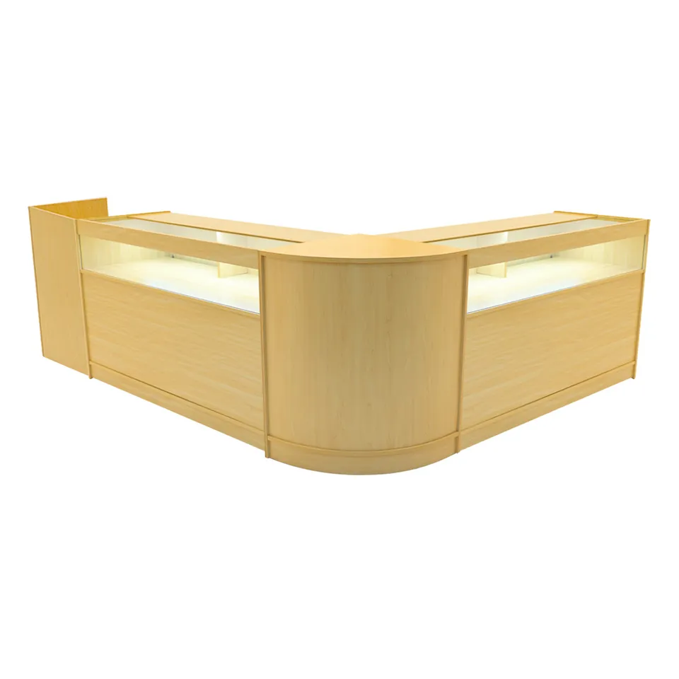 Q-Rax Banconi da Negozio Luna LED Acero Set B1500 CM60 TB60