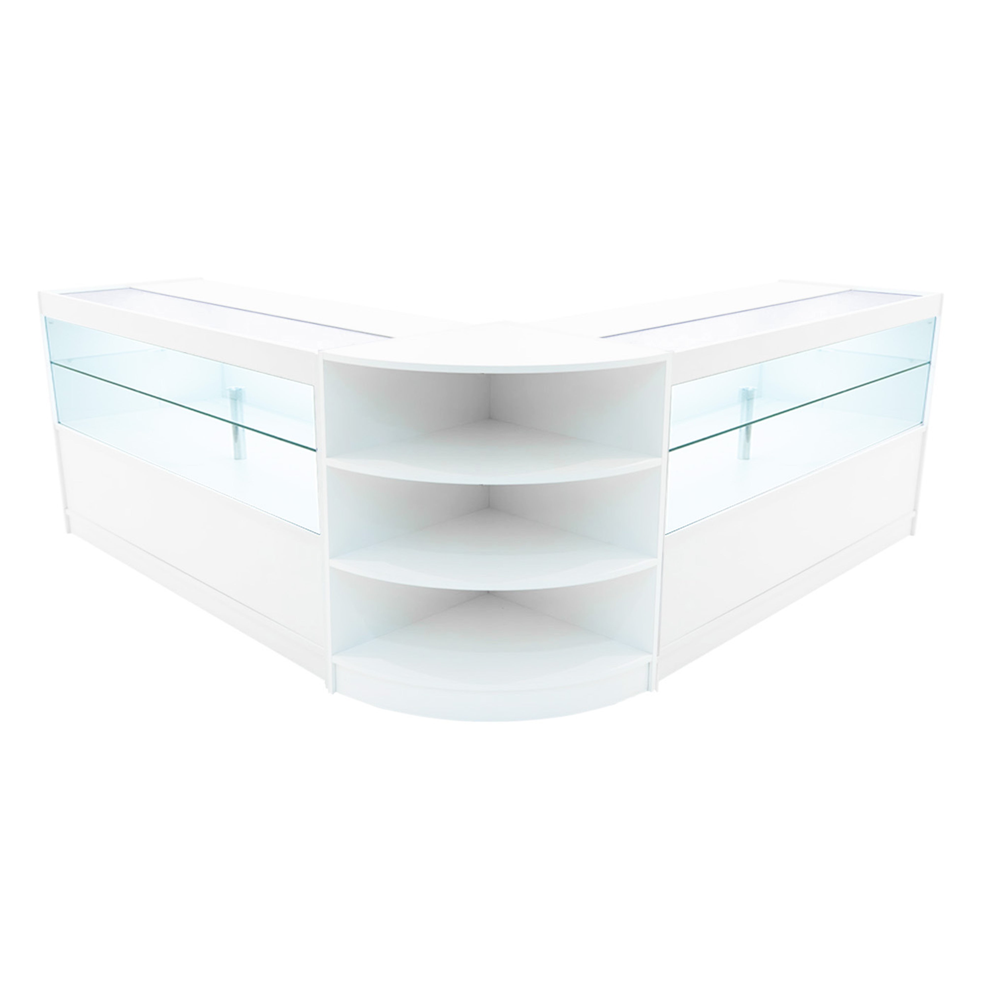 Q-Rax Andromeda C1500x2 LM60 Bancone Negozio Bianco LED