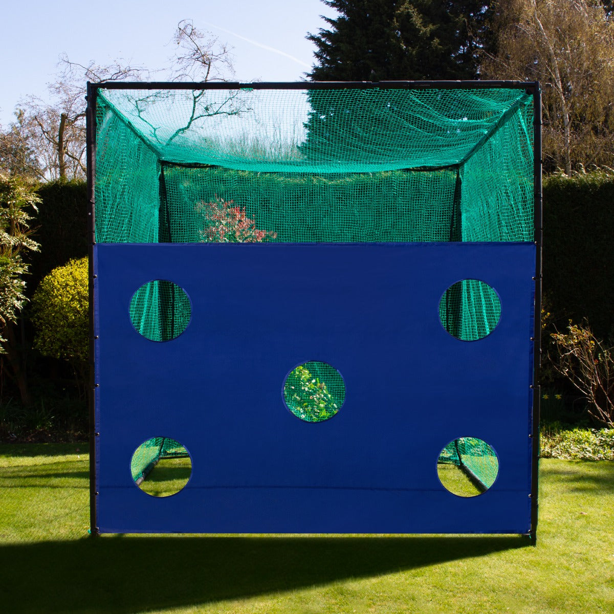 Q-Rax Accessori casa Gabbia Pratica Golf 3x3m con Bersaglio