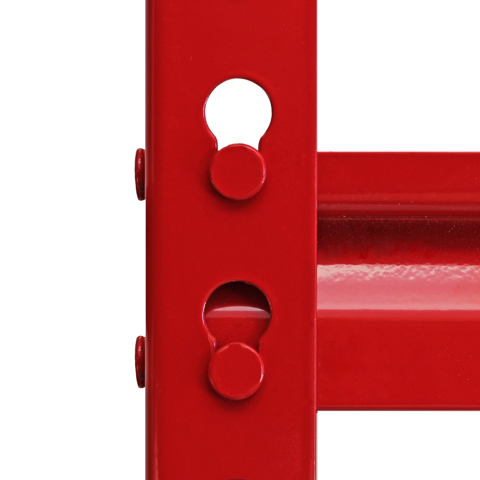 Q-Rax Z-Rax Set 10 Scaffali Rossi 90cm 5 Ripiani Acciaio