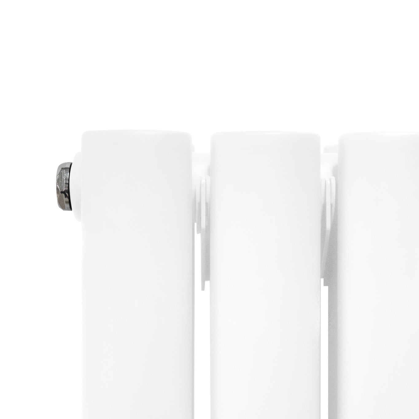 Q-Rax Radiatore Pannello Ovale Specchio 1800x380 Bianco
