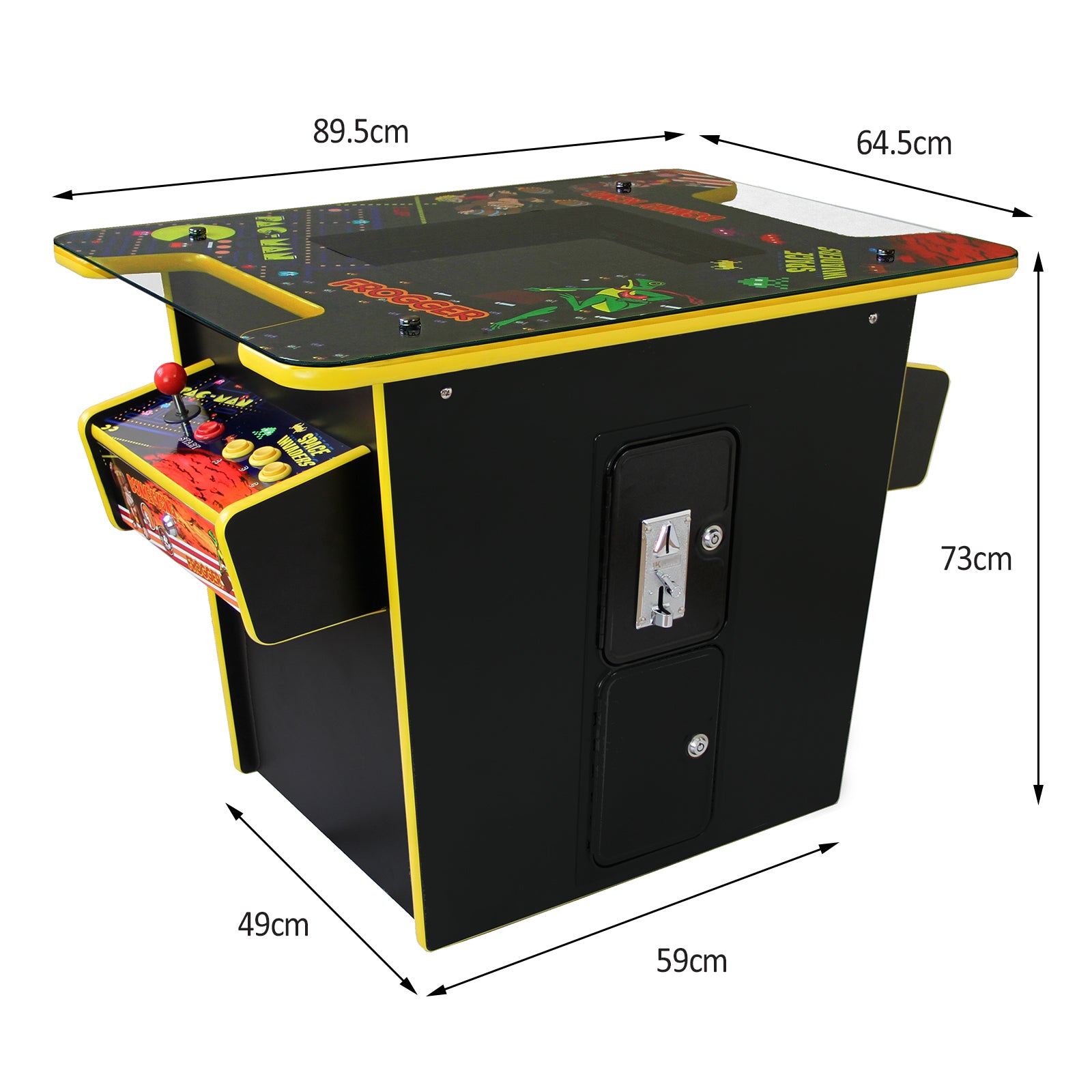 Q-Rax Macchina Arcade Tavolo Cocktail 60 Giochi 19 Pollici
