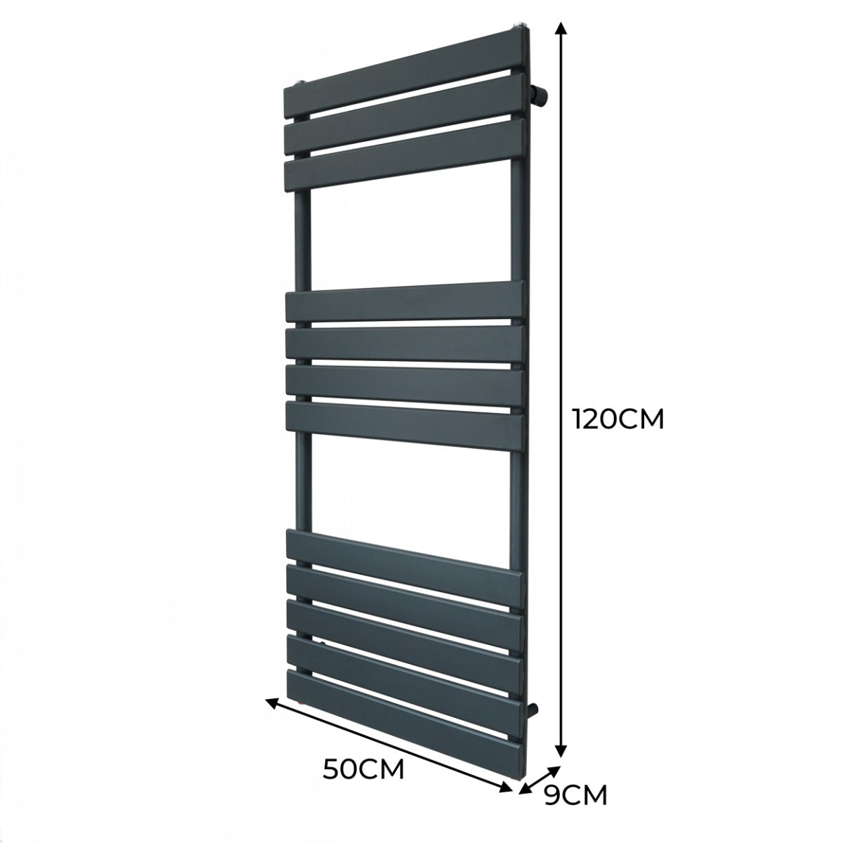 Q-Rax Asciugamani 1200x500 Scaldasalviette Antracite