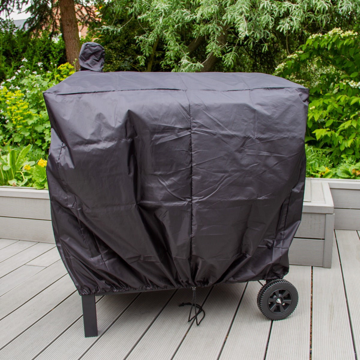 Q-Rax Affumicatore XXL barbecue carbone con coperchio