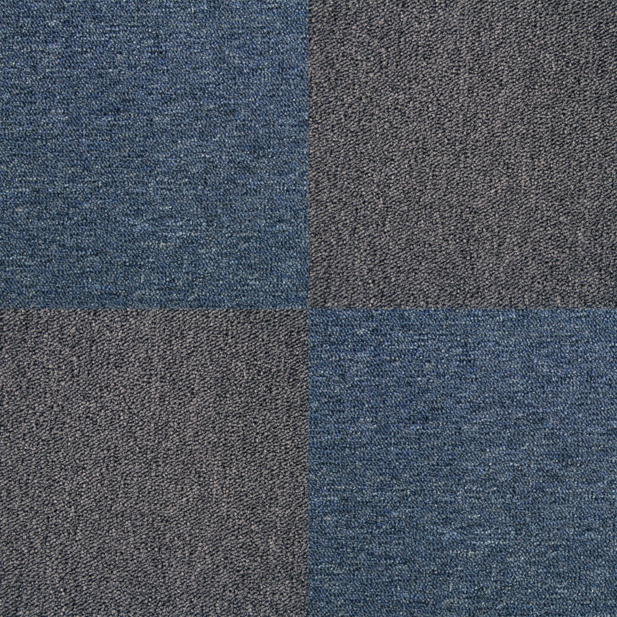 Q-Rax Accessori Casa 40 mattonelle moquette 10mq nero-blu 50x50cm
