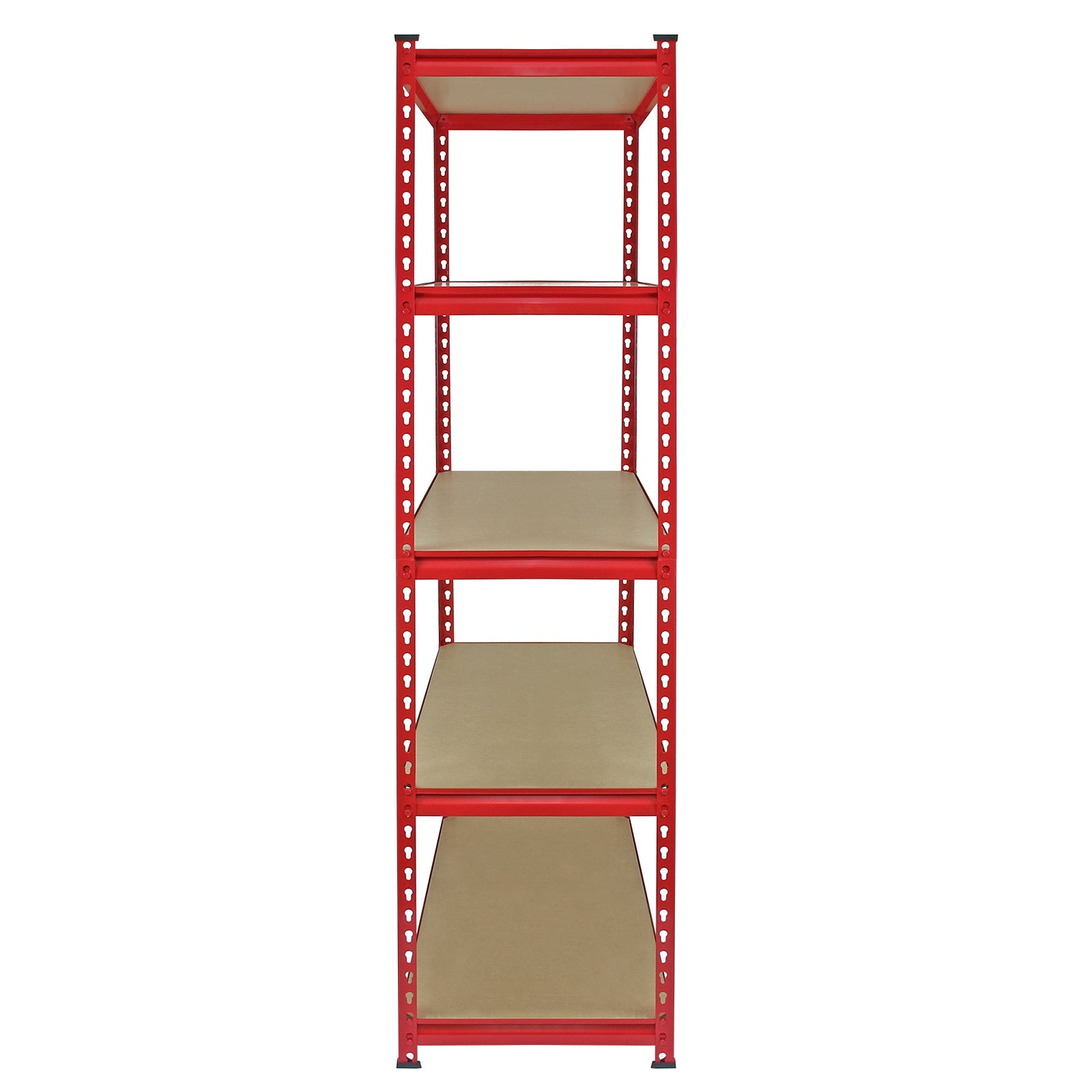 Q-Rax Z-Rax Set 10 Scaffali Rossi 90cm 5 Ripiani Acciaio