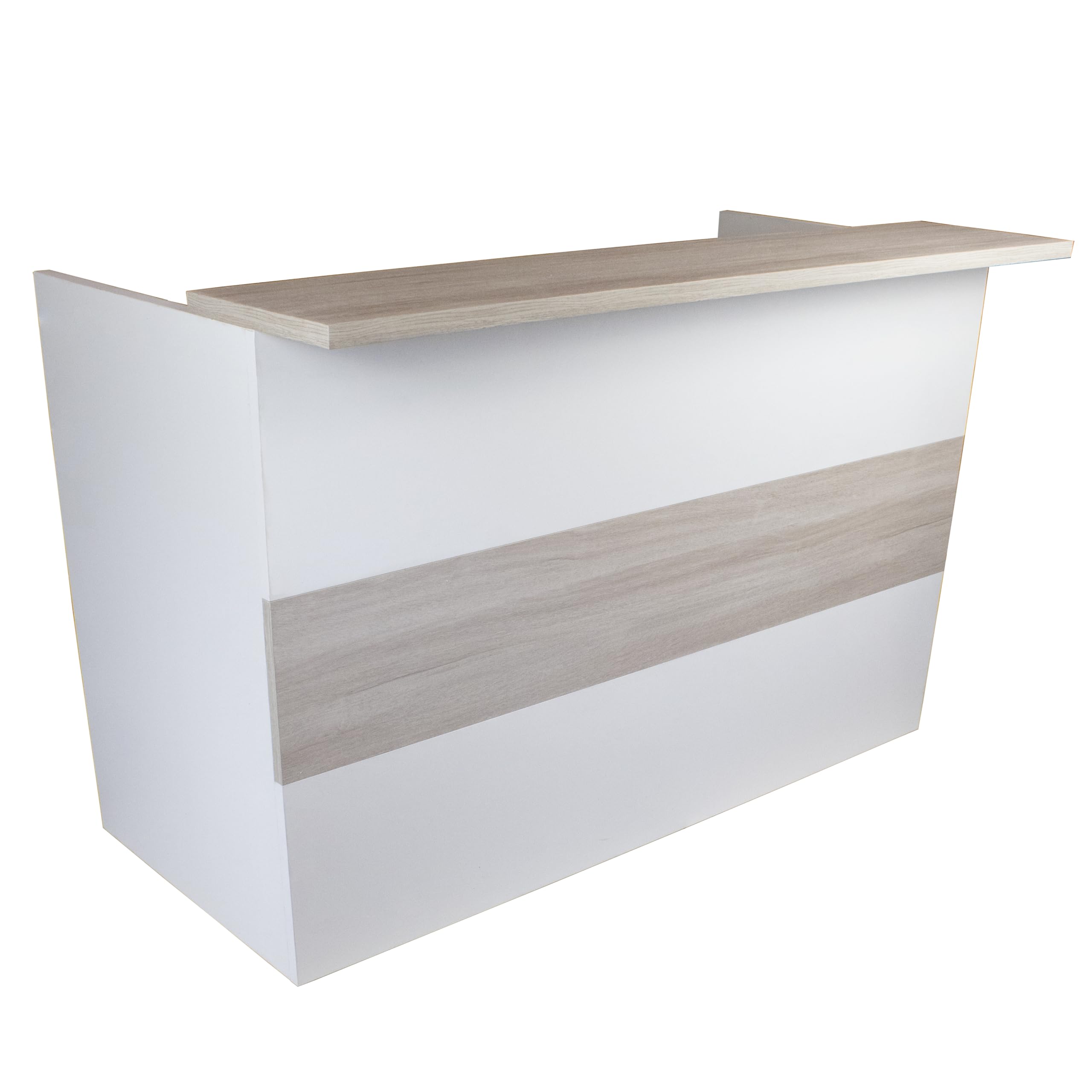 Henor Banchi Ebro Bancone Reception 180 cm Bianco Quercia