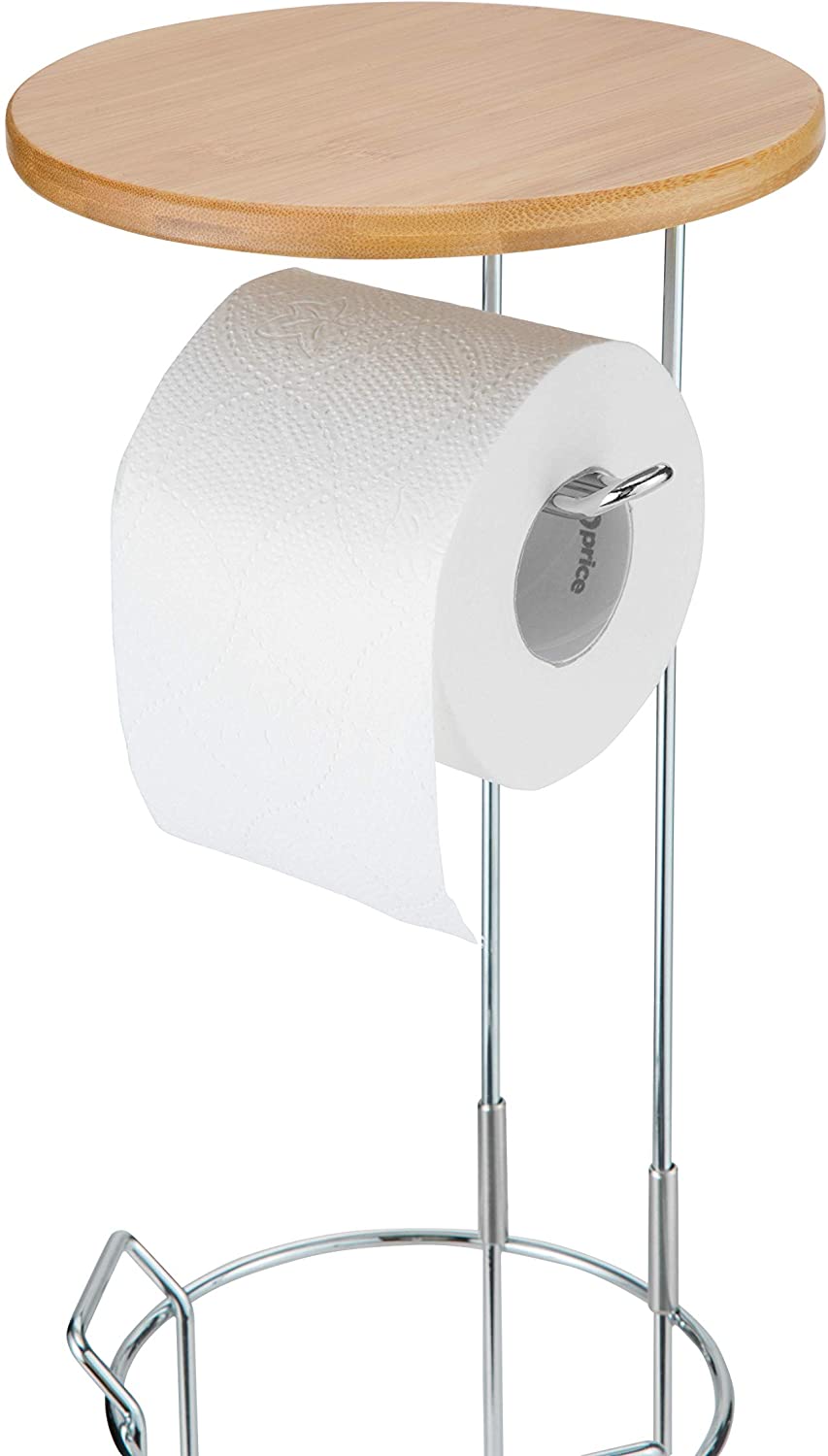 Jackcube Design Bathroom piantana carta igienica bambù