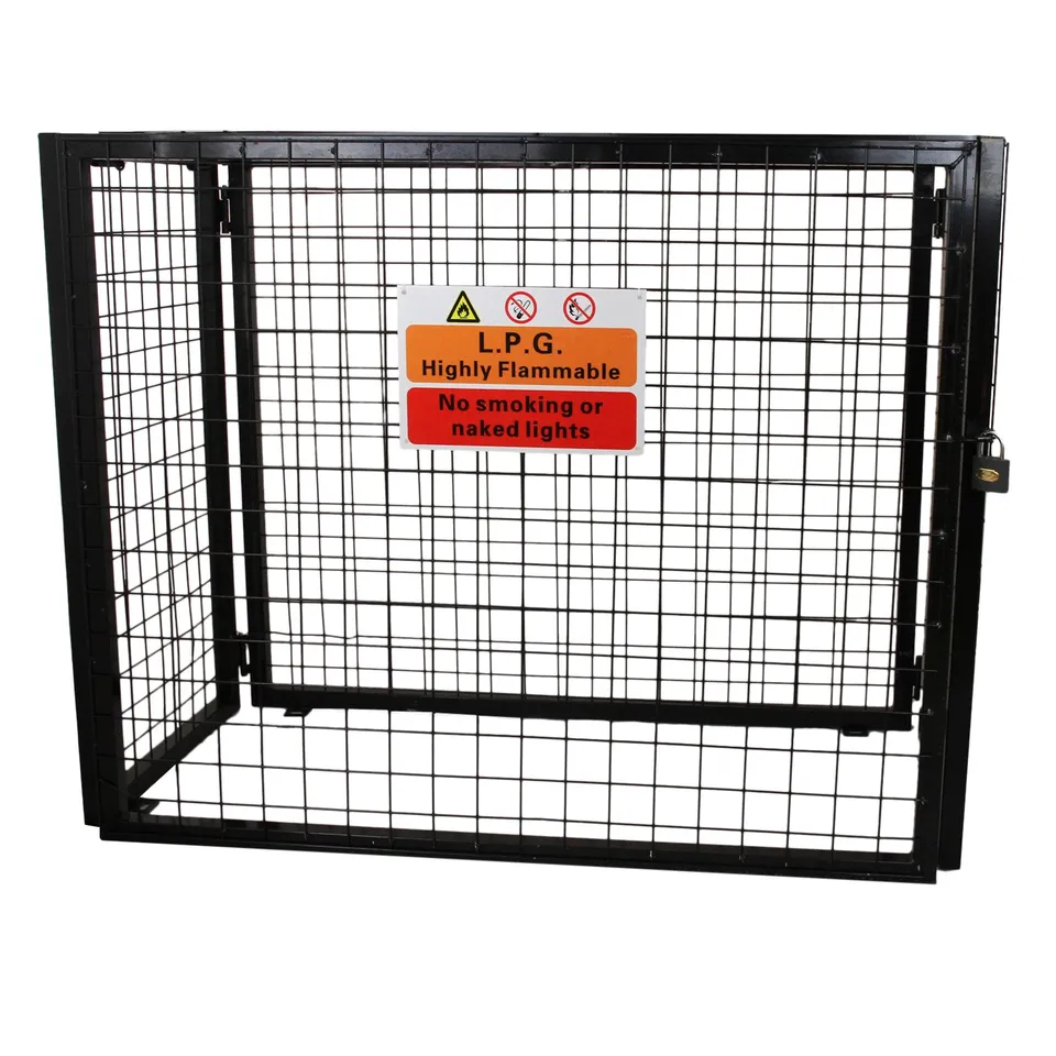 Q-Rax Deposito all'Aperto Gabbia bombole gas 900mm zincata 2x19kg