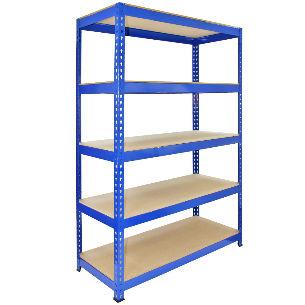 Q-Rax Scaffali Q-Rax set 5 scaffali metallo blu 200kg