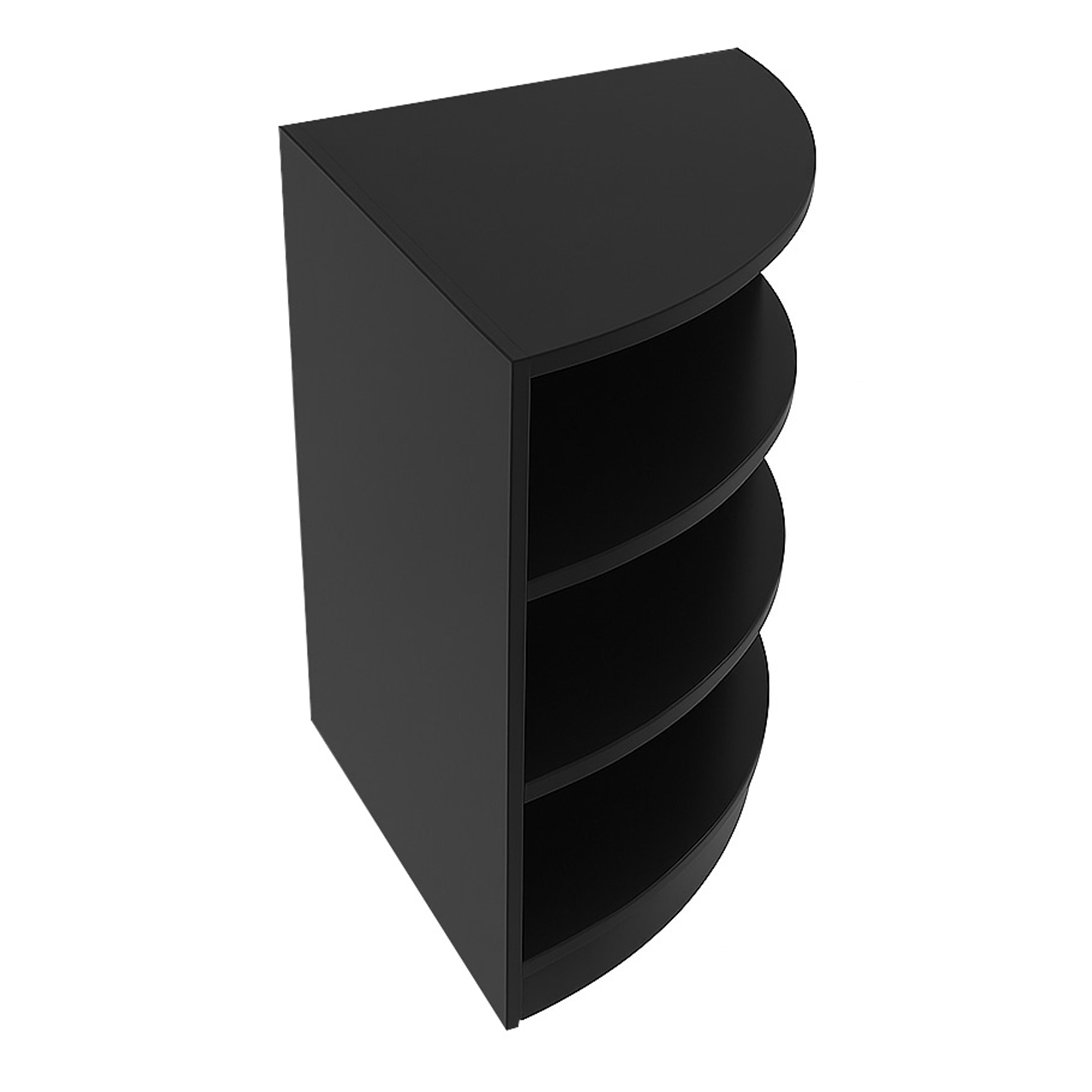 Q-Rax LM60 Bancone Angolare Negozio Nero 60x60cm