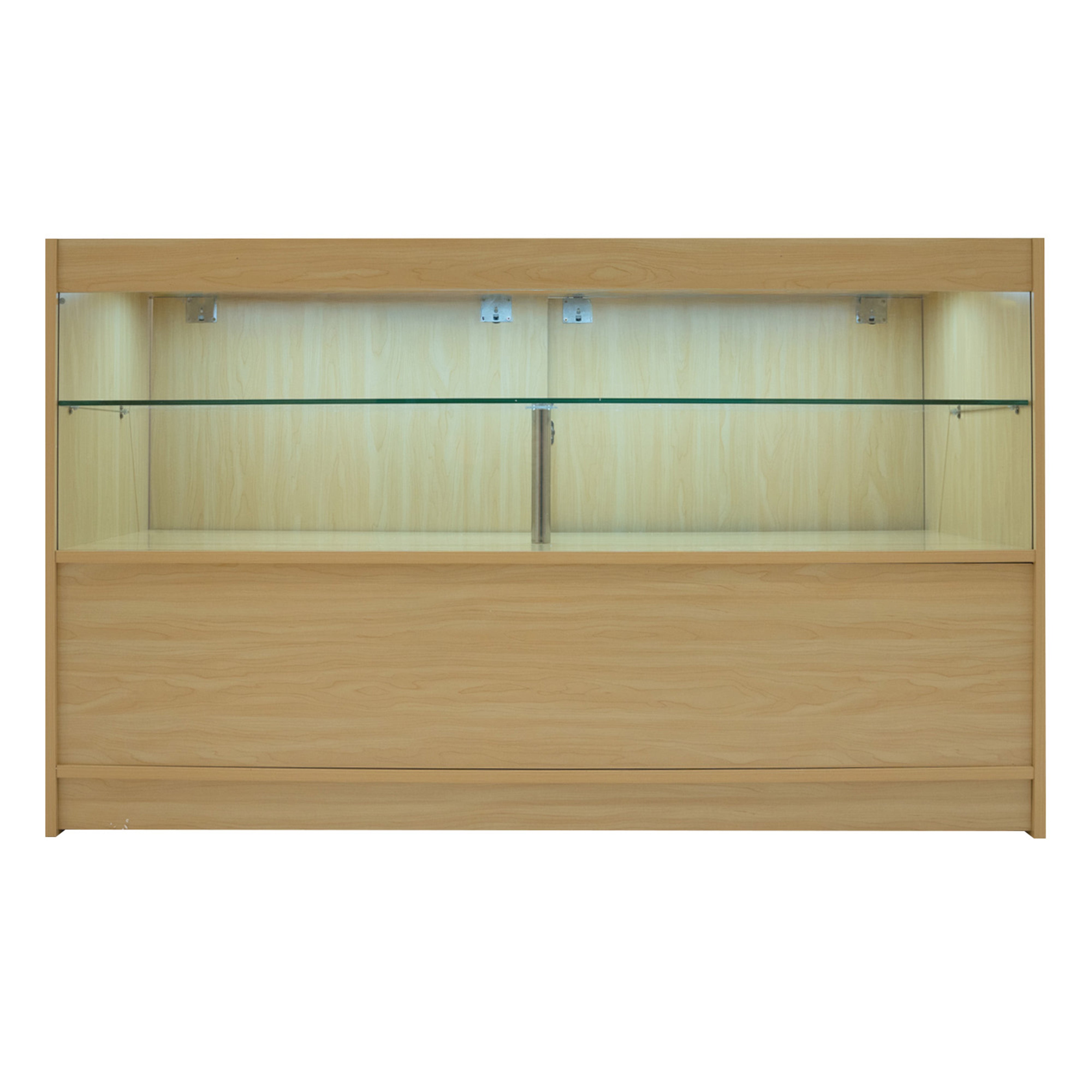 Q-Rax Selene Set Banconi LED 2xC1500+CM60 Acero Vetro