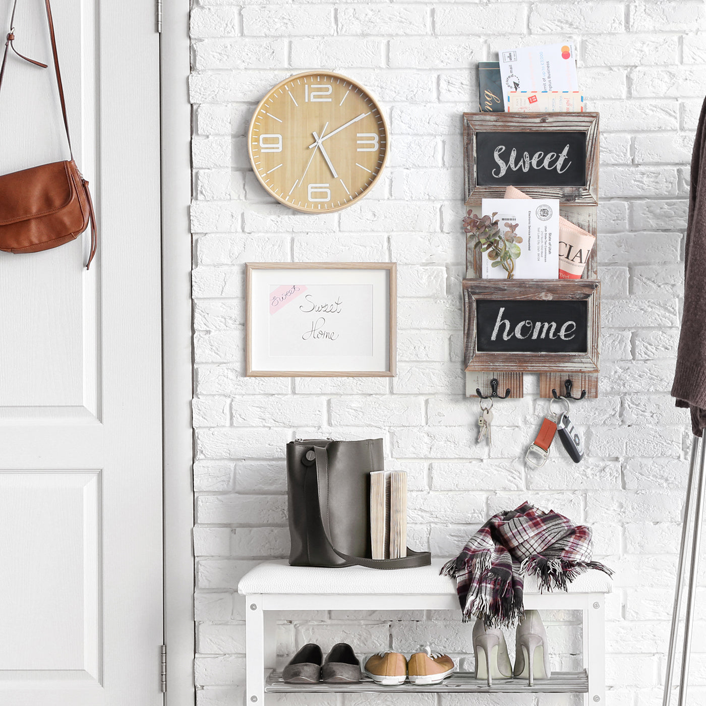 Jackcube Design Entryway portalettere parete 2 scomparti lavagna