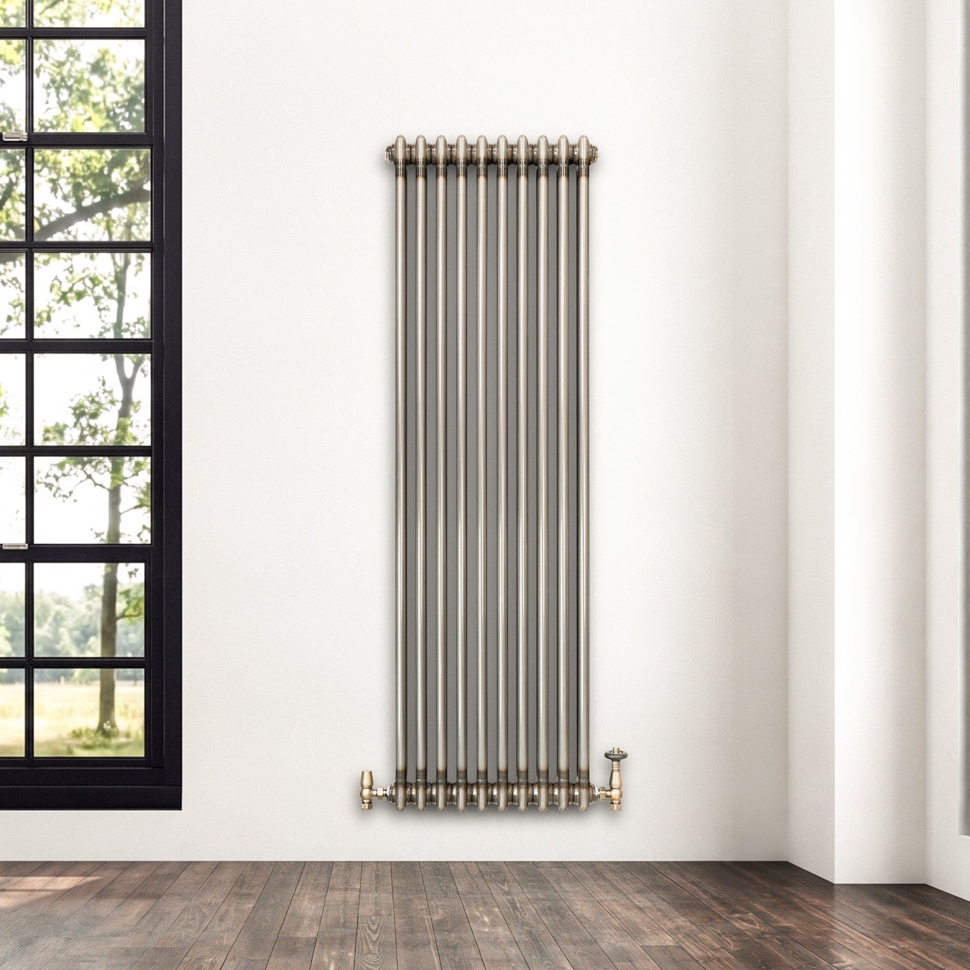 Q-Rax Radiatore Tradizionale 2 Colonne 1500x470 mm Metallo Grezzo