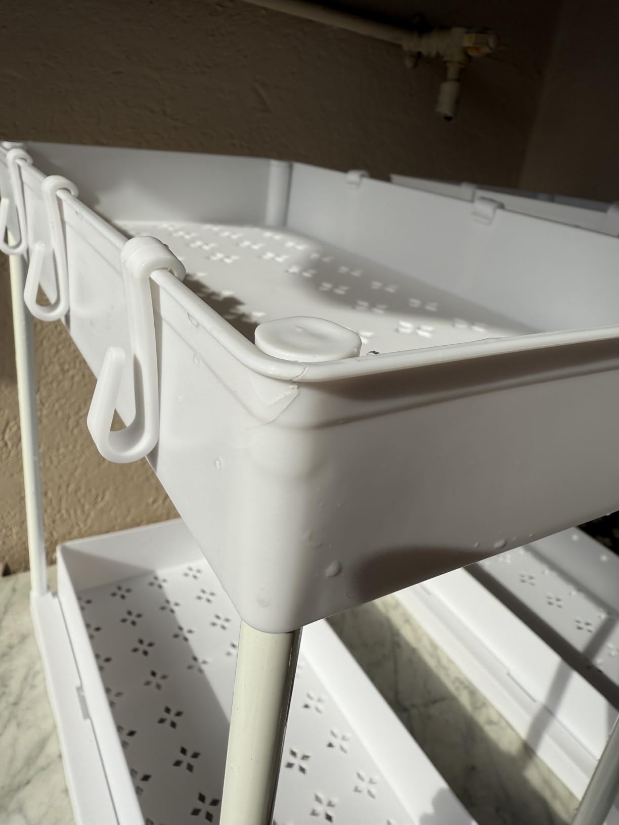 Meltrck Organizer Sottolavello Estraibile 2 Pezzi Bianco 2 Livelli