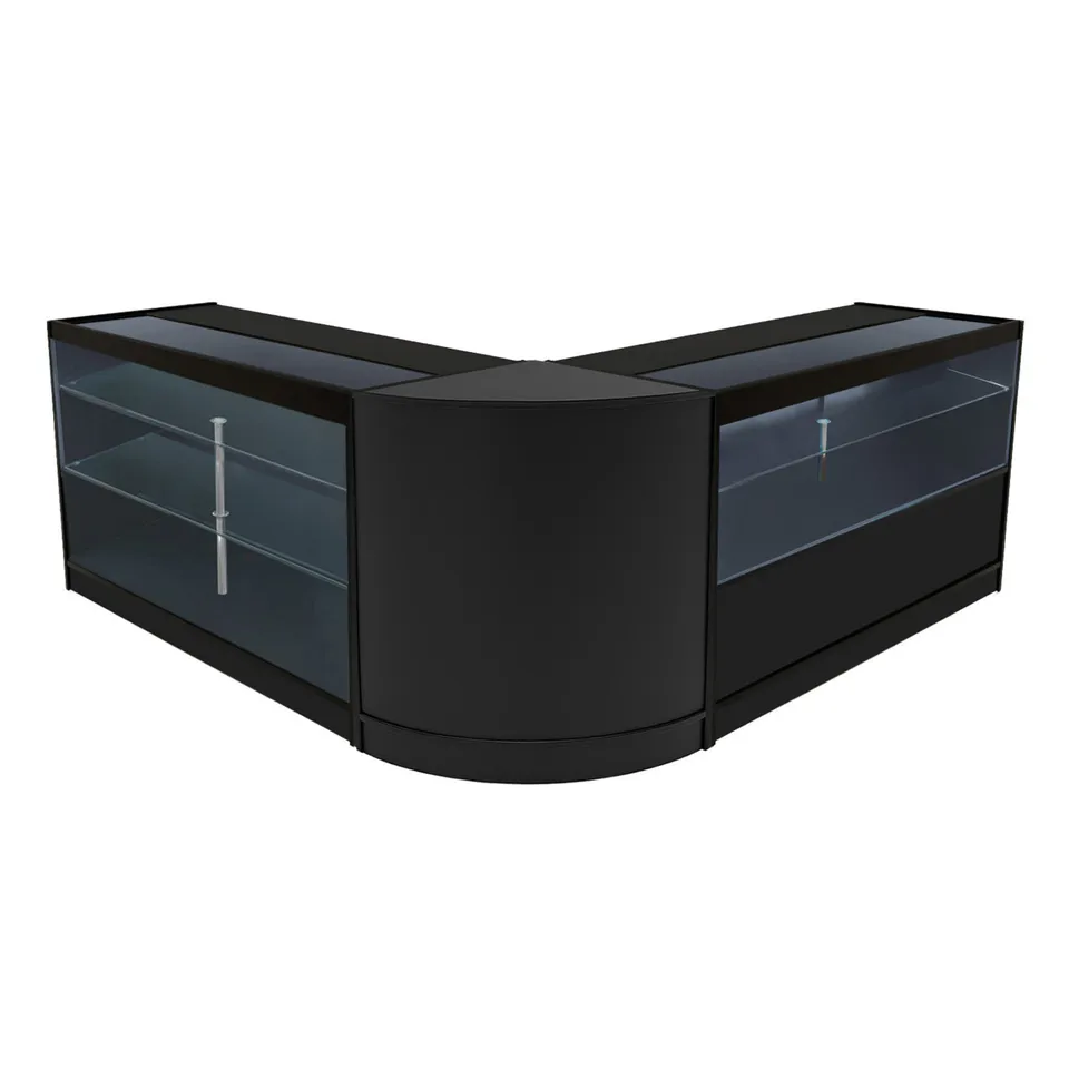 Q-Rax Hera Set K1500+C1500+CM60 Bancone Negozio Nero LED