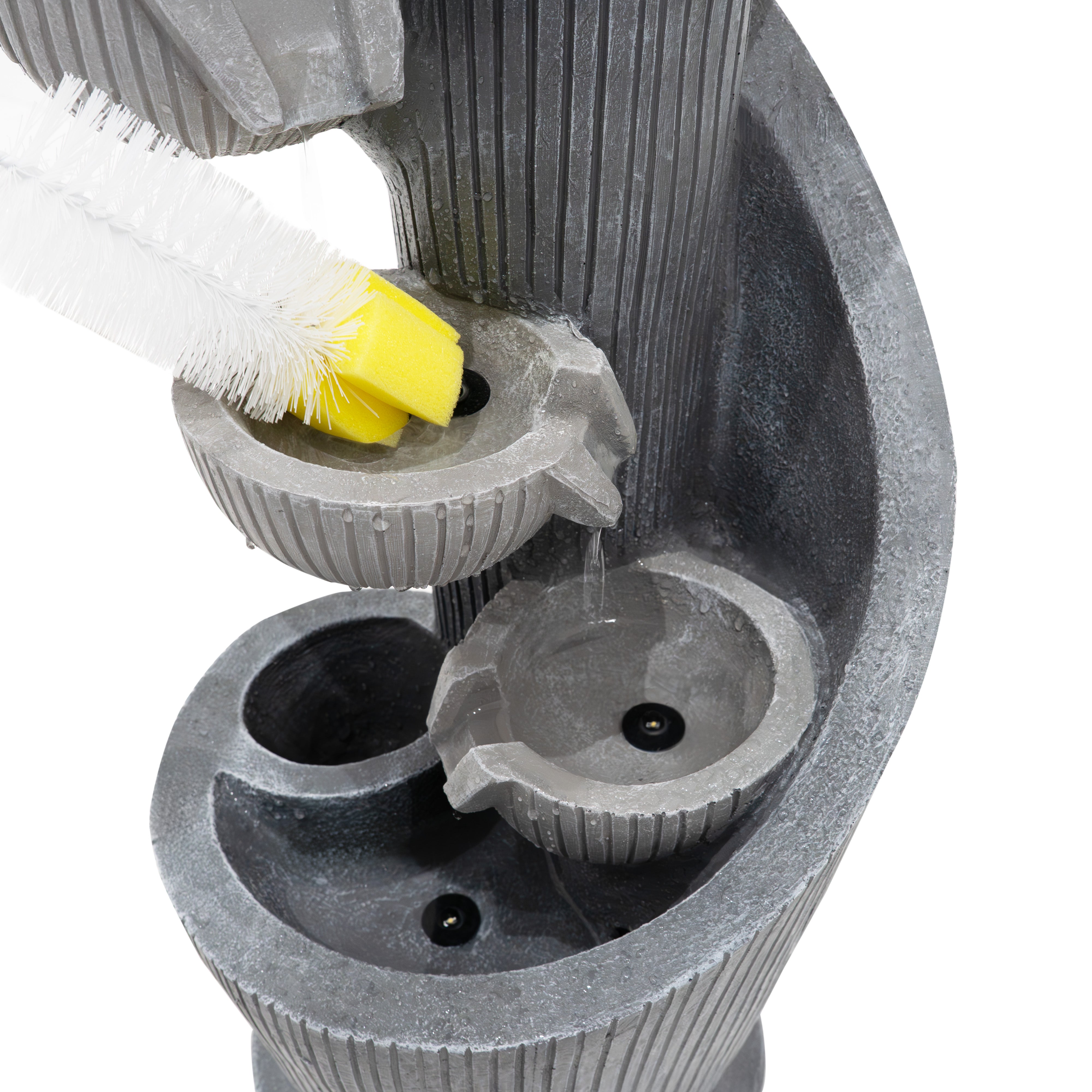 Q-Rax Spiral Springs Fontana Elettrica LED Poliresina
