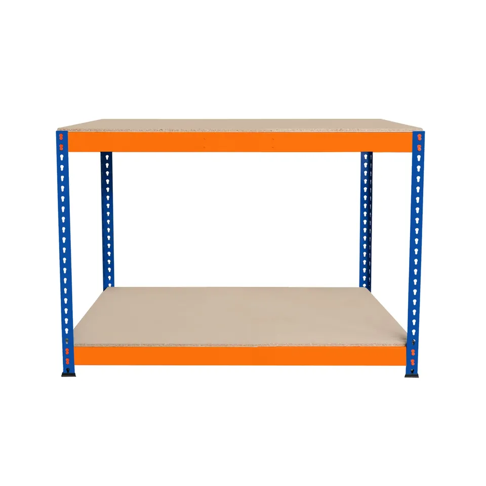 Q-Rax Scaffali da Garage Banco Lavoro S-Rax 120x60x90 2 Ripiani 600 Kg