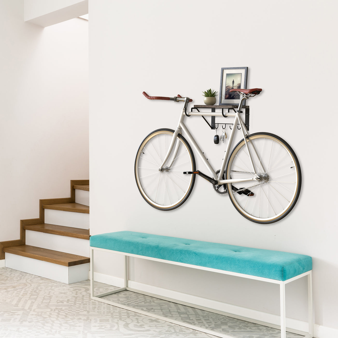 Jackcube Design Equipment Storage Set 2 Portabici Mensola Legno