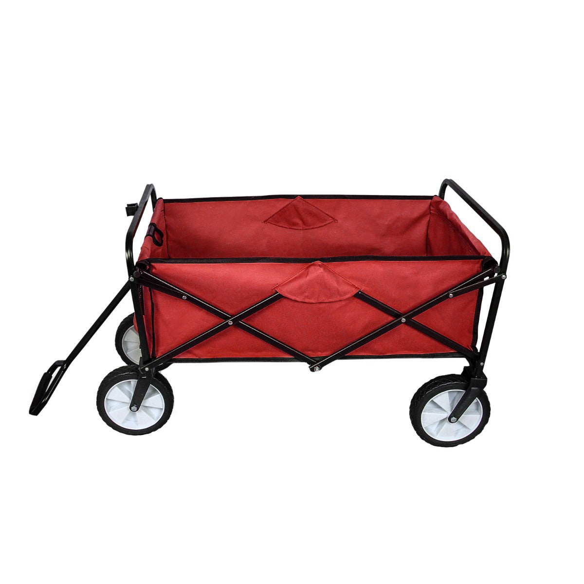 Q-Rax Carrello Giardinaggio Pieghevole Rosso 70kg