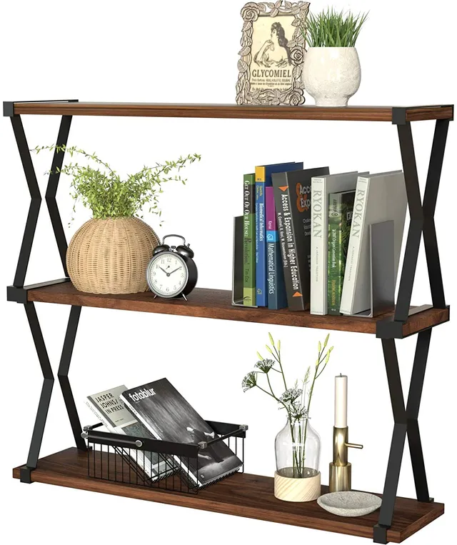 Jackcube Design Living Room Mensole Parete Legno 3 Ripiani