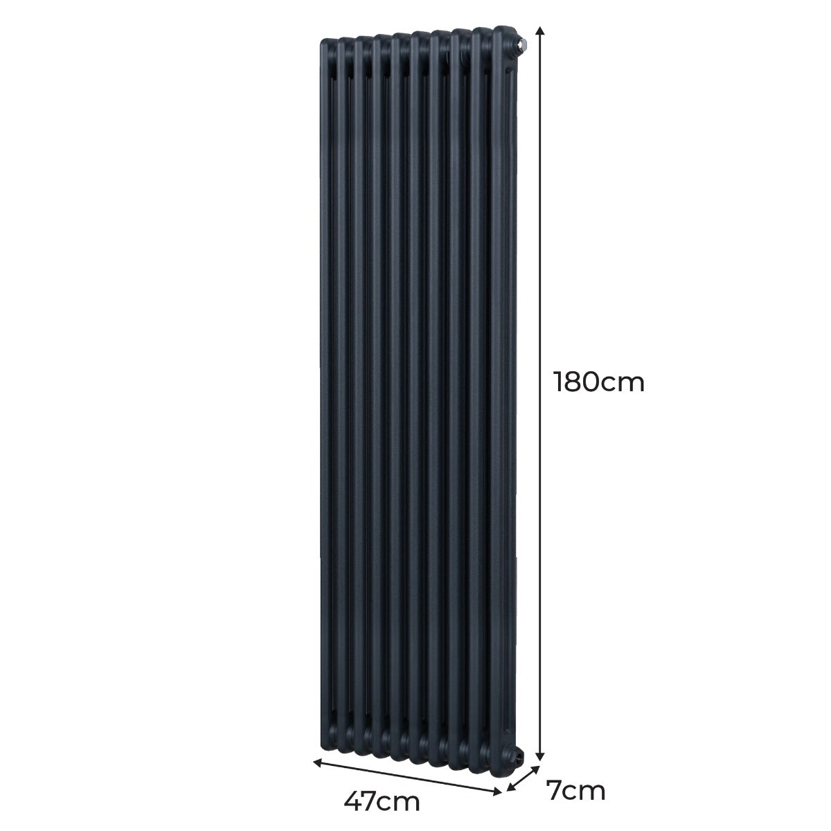 Q-Rax Termosifone 2 Colonne 1800x472 Grigio Antracite