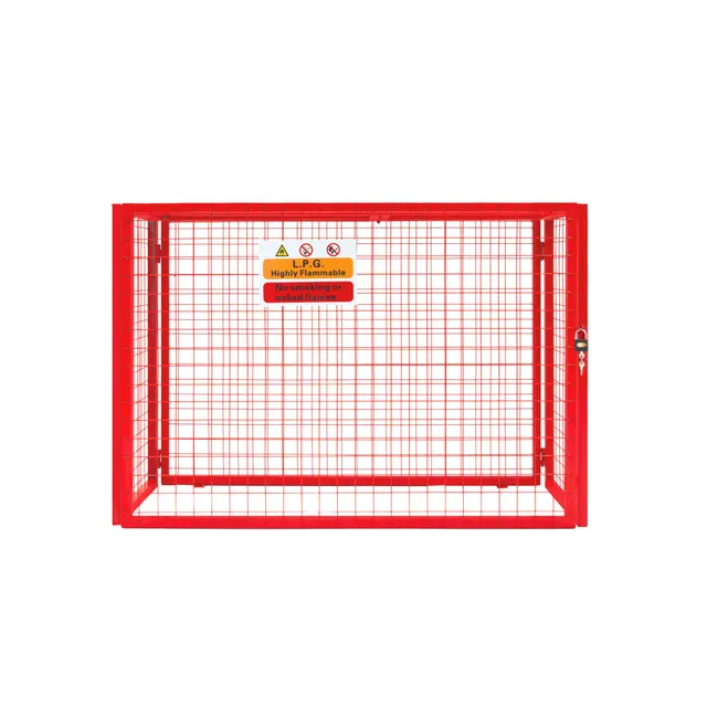 Q-Rax gabbia rete pieghevole bombole gas 100x140x50cm