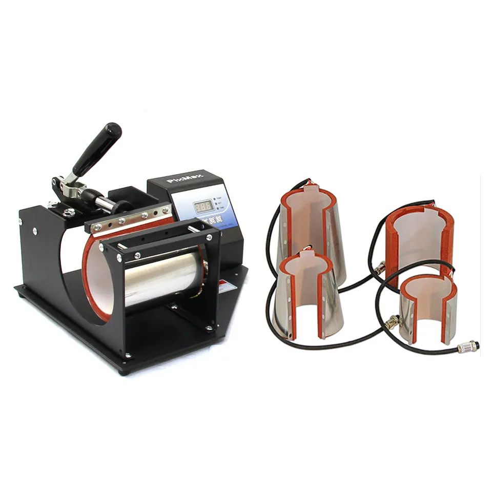 Pixmax Pressa a Caldo Tazze 5 in 1 Sublimazione 5 Morsetti