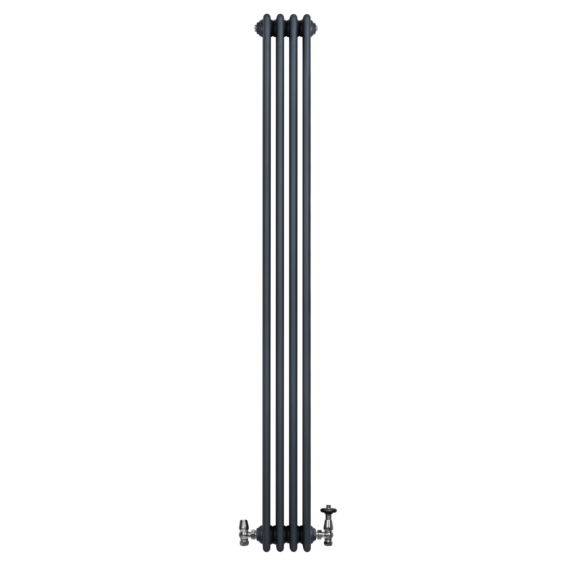 Q-Rax Radiatore Colonna 1800x200 Grigio con Valvole